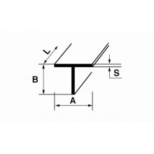 Алюминиевые hobby профили - T-профили 2м